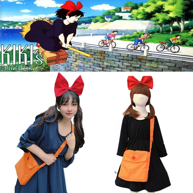Anime Kiki's Delivery Service Uniforme Kiki Made Costume CosplayDress Fascia per capelli