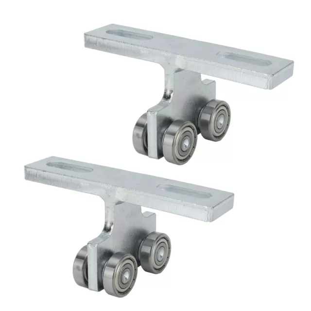 4 Wheel Trolley Assembly 2pcs T Shape Electric Hoist Roller Trolley Silent Load