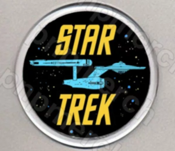 STAR TREK RETRO round DRINKS COASTER - CLASSIC!