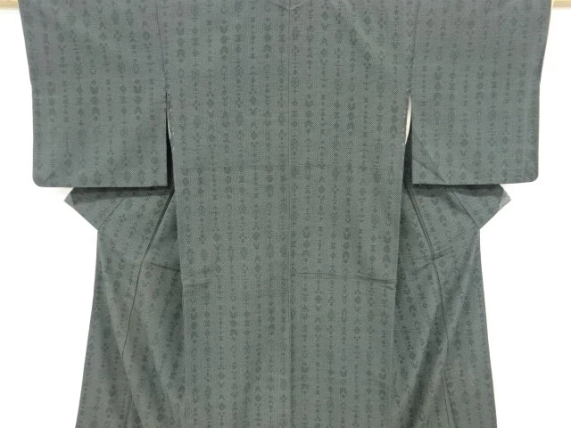 6140457: Japanese Kimono / Antique Kimono / Hon-Shiozawa / Woven Abstract Patter