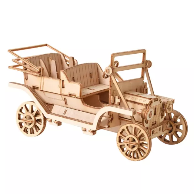 Puzzle de voiture classique en bois 3D, construction de modèles de voitures