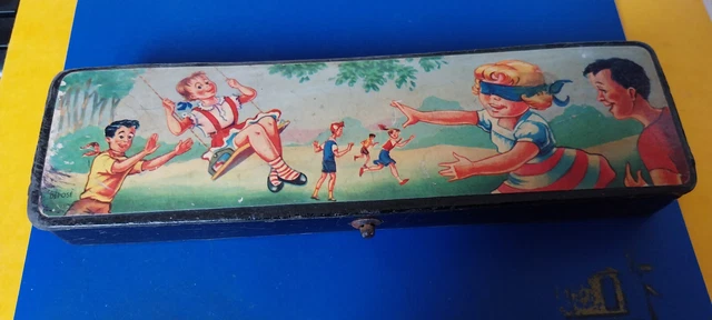 Wagon Bestiaux Bing Échelle O, Tôle, 14cm, Bon état, Années 30/40, Jouet Ancien