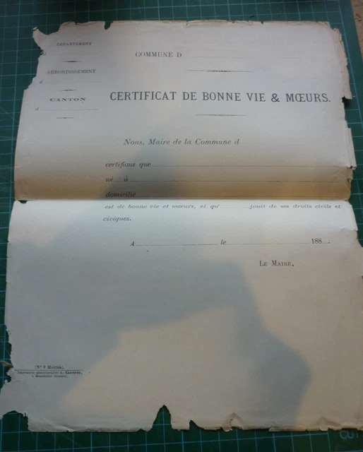 Ancien Certificat D'honneur Original – Breslau 1908, Architectes Et Ingénieurs, Art Nouveau