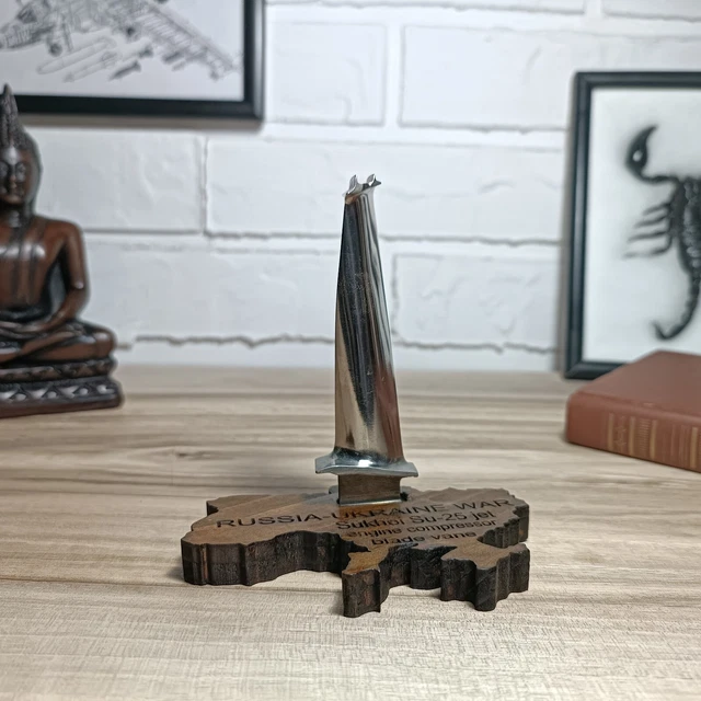 UKRAINE WAR TROPHY Memorabilia Sukhoi Su-25 Jet Engine Compressor Blade ...