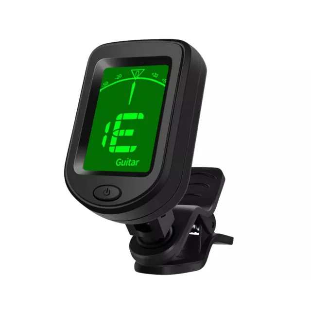 T-02 Guitar Tuner Clip-on Chromatic Digital Tuner LCD Display  Size R2E0