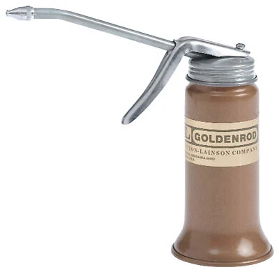 Pistol Pump Oilers, 6 Oz, Lever Action, Rigid 5 in Spout Goldenrod GOLDENROD 600