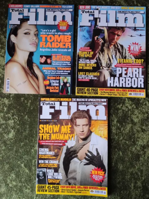 Total Film Magazine x 3 June - August 2001  editions