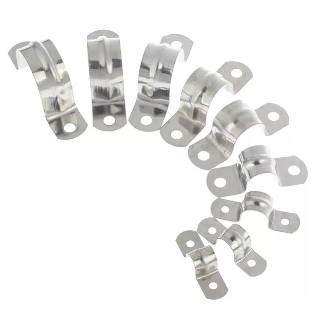10pcs U Shaped Saddle Clamp Water Hose Tube Pipe Clips Water Filter  32mm ^SA
