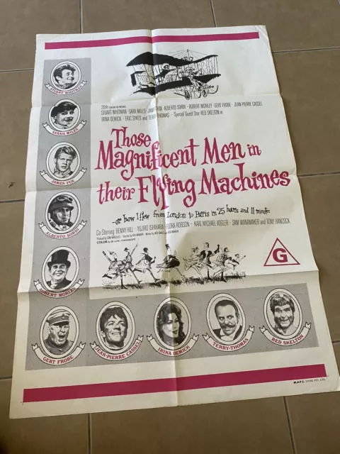 Those Magnificent Men In Their Flying Machines One Sheet 1966 Movie Poster 2