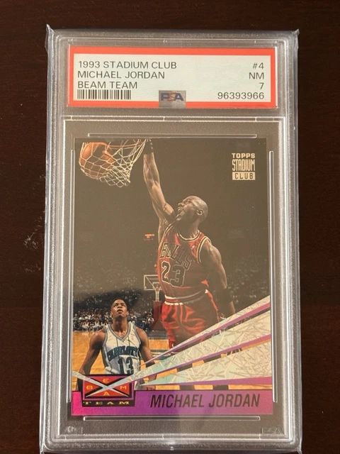 1993 NBA STADIUM Club Michael Jordan Beam Team #4 PSA 7 $561.75