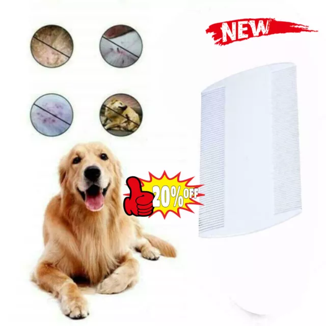 1x Double Sided Nit Comb Fine Tooth Head Lice Hair Combs Pet For Kids Flea G4A3
