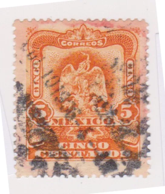 (MCO-127) 1910 Mexico 5c orange (A)