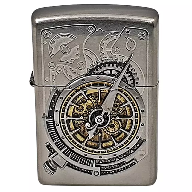 Zippo Steampunk Clock NA Lighter Genuine Case Pocket Windproof Made in USA