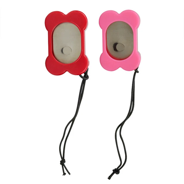 2 pz cuccioli da addestramento clicker cinturino da polso trainer sonoro per cani animale domestico