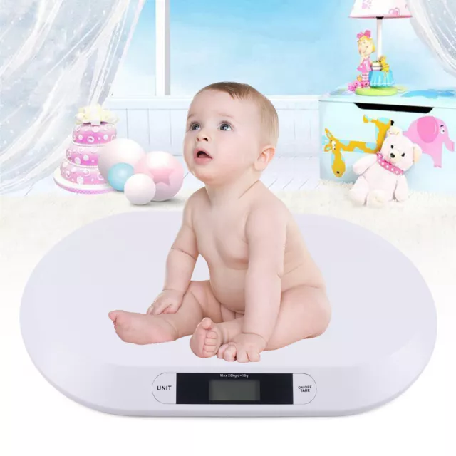 20kg Digitalanzeige Elektronische Säuglingswaagen Hebamme Baby Haustier Waage 3