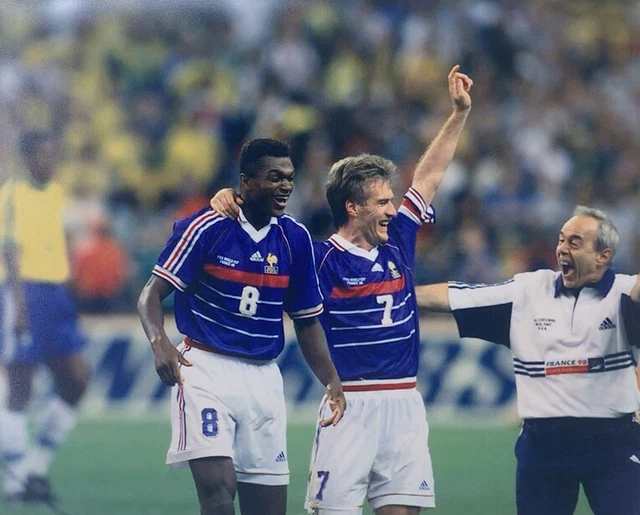 FOTO VINTAGE SAINTDENIS, 12/07/1998, Francia Campione del mondo stampa