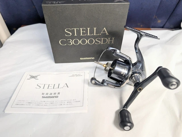 SHIMANO STELLA C3000SDH Spinning Reel 10 Double Handle 90mm