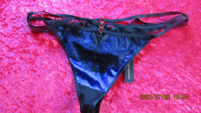ANN SUMMERS ENCHANTMENT Black & Cobolt Blue Body Size 8 10 D DD BWT £16.50  - PicClick UK