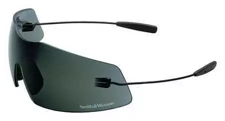 Smith & Wesson 19853 Safety Glasses, Wraparound Smoke Polycarbonate Lens,