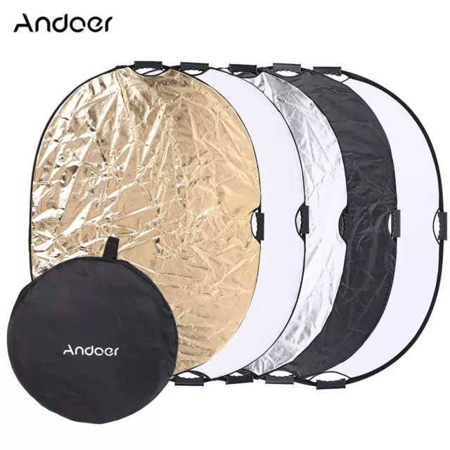 90*120cm 5in1 Disc Circular Photography  Video  Reflector W5E6