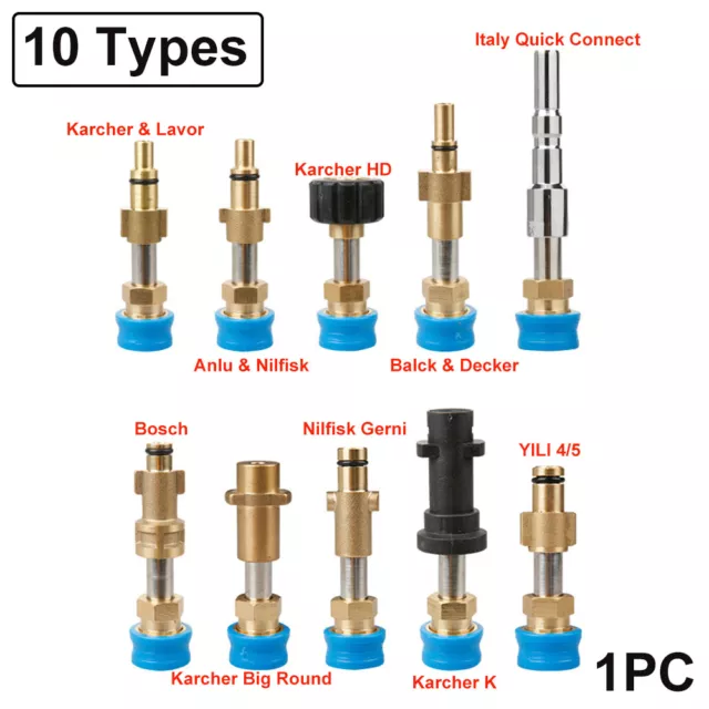 Pressure Washer Karcher / Lavor / Nilfisk / Bosch / Lance Compatible Adaptor UK