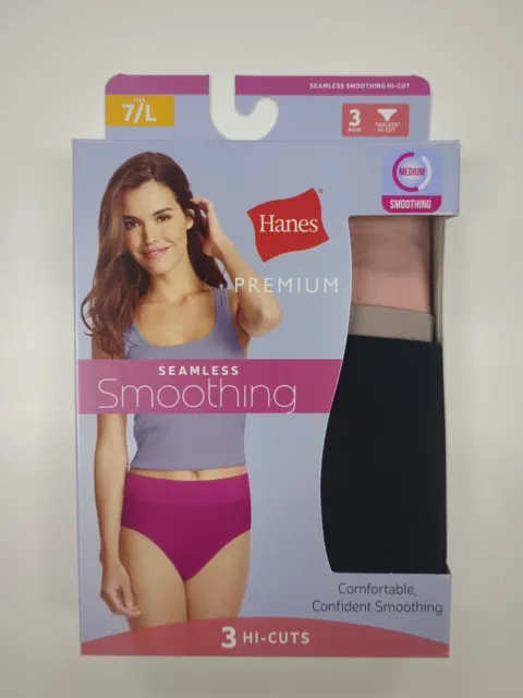 HANES WOMENS PREMIUM Cotton Stretch Hi-Cuts Underwear Panties 6-Pk $10.00 -  PicClick