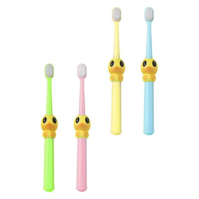 4pcs enfants soins buccaux brosses à dents dessin animé brosse à dents brosses à