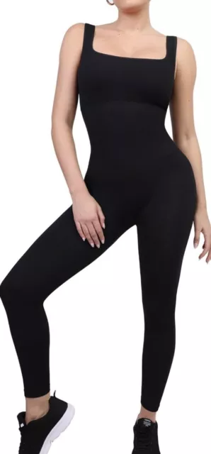 POPILUSH HALTER STYLE Body Shaping Jumpsuit Black Women’s Size S $29.99 ...