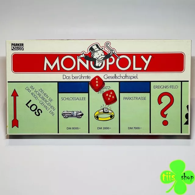 Monopoly DM Version Parker 1985 alte Ausgabe Gesellschaftsspiel Komplett Top!