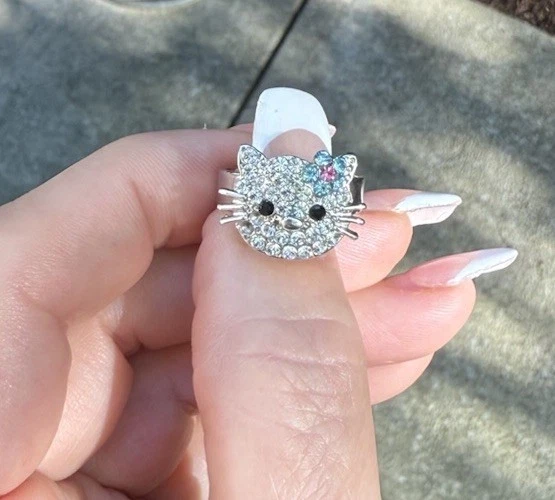 Hello Kitty Engagement Ring Swarovski Kitty Ring