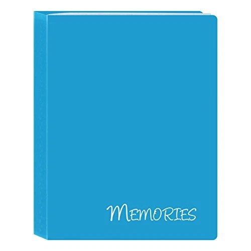 "Mini álbum de fotos I-46M/BL 36 bolsillos Hold Memories, azul, 4"" x 6"