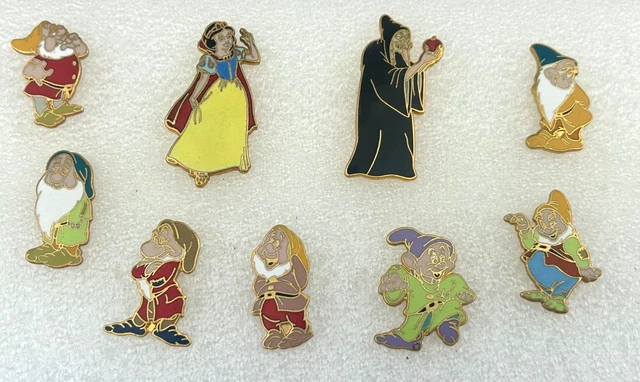 WALT DISNEY'S SNOW White & The Seven Dwarfs Pin Lot of 9 £23.79 ...