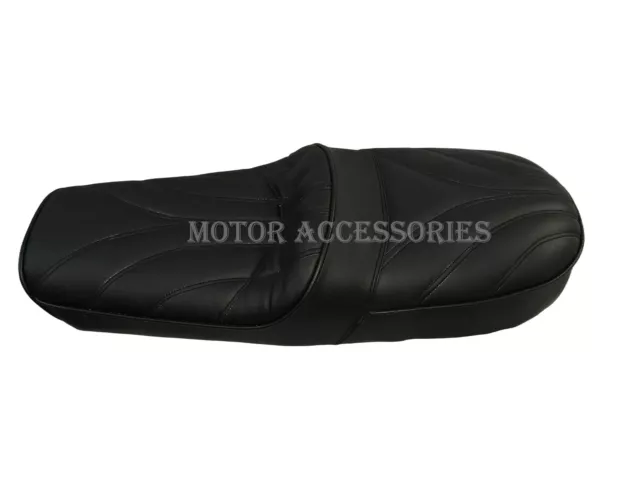 Black Faux Leather Seat Fit For Royal Enfield Interceptor Continental GT 650