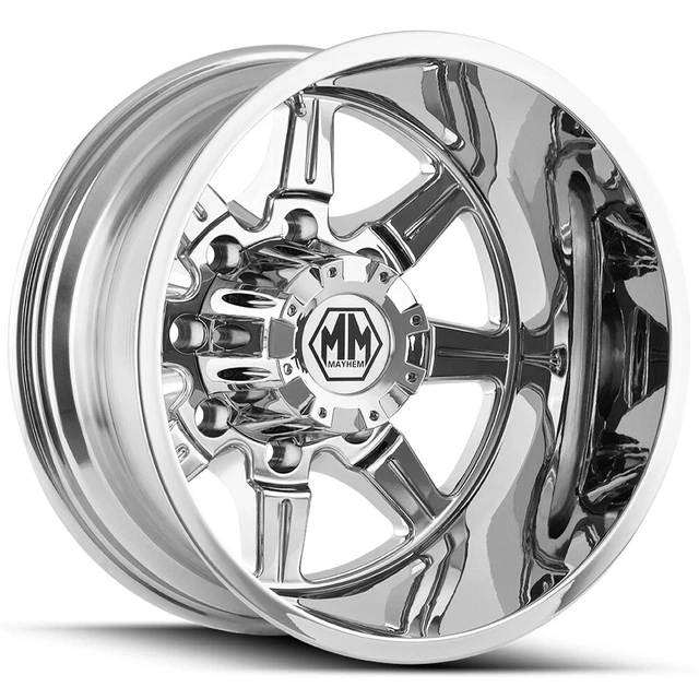 Mayhem 8101 Monstir Dually Rear 20x8.25 8x6.5" Chrome Wheel Rim 20" Inch