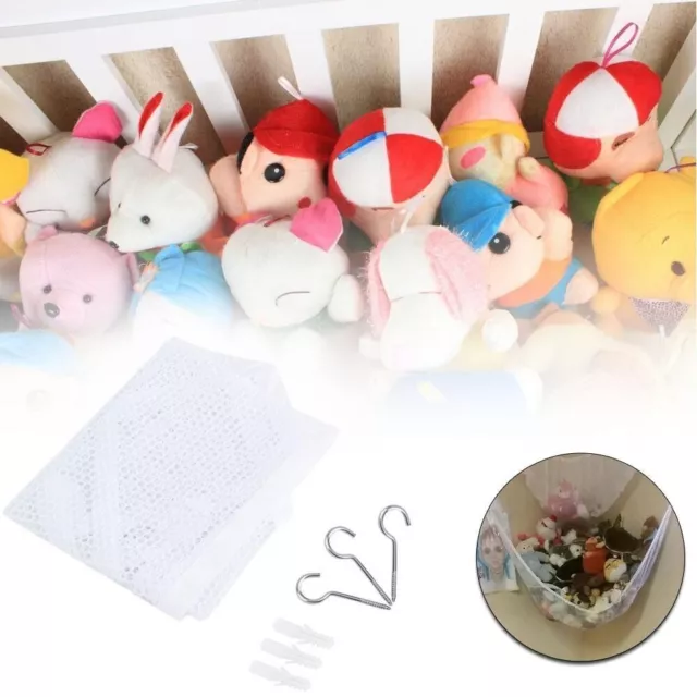 Toy Mesh Soft Net Stuffed Animal Jumbo Toys Teddy Storage Hammock Kids Baby UK