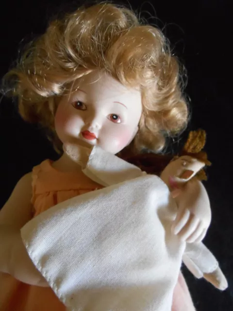 Rare Vintage Bessie Pease Gutmann Doll "Love is Blind" all porcelain