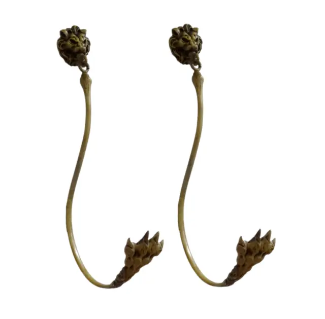 Pair Of Antique French Gilt Solid Bronze Curtain Tie Backs 19Th Century