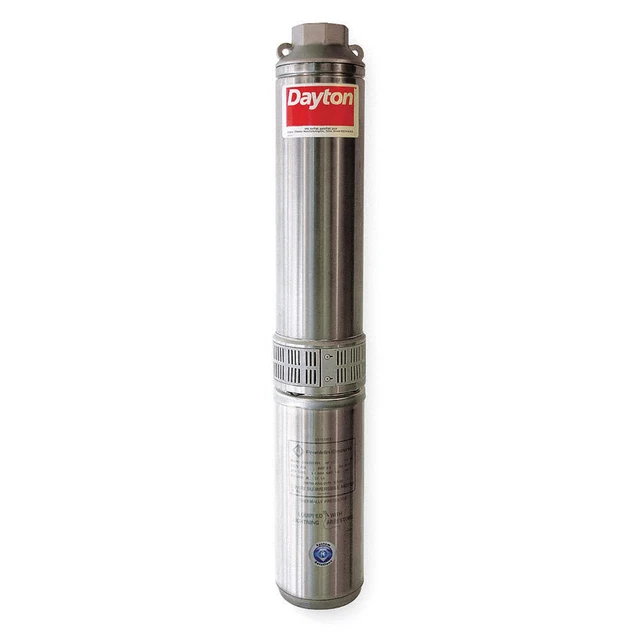 DAYTON 558644 1-1/2 HP Deep Well Pump,20 gpm,230VAC