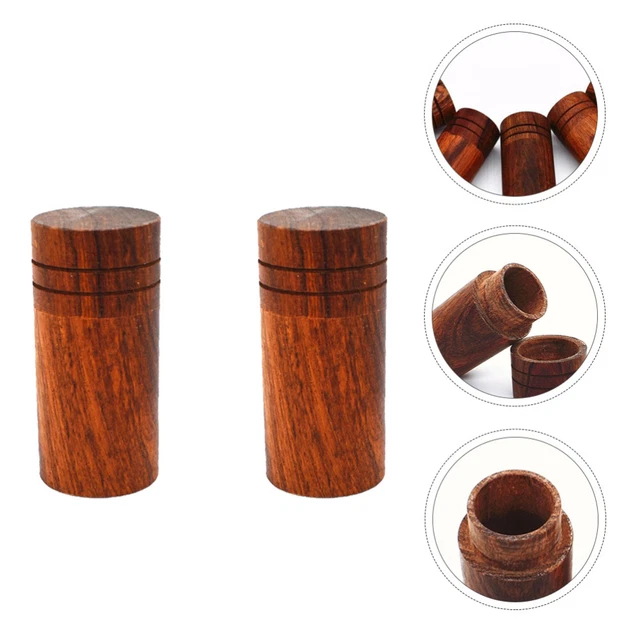 2 PCS Parrot Feeder Cups Rosewood Feeding Jar Bird Cage Feeder Peony