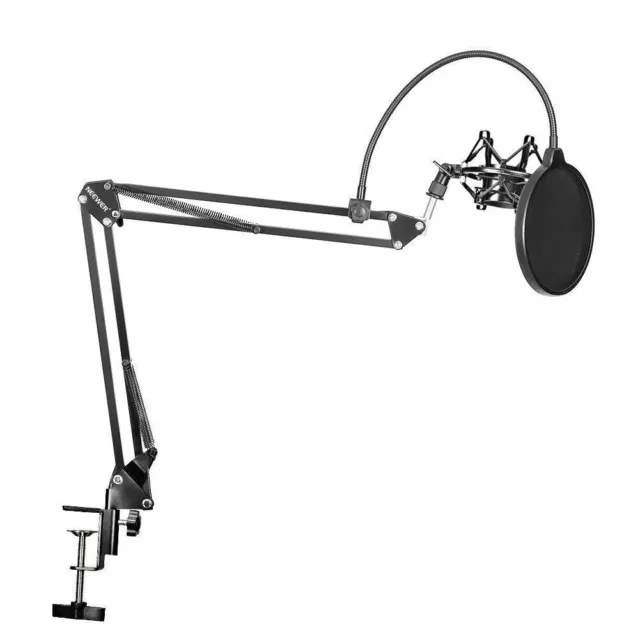 Flexible Studio Desk Mount Pro Mic Microphone Suspension Boom Scissor Arm Stand 2