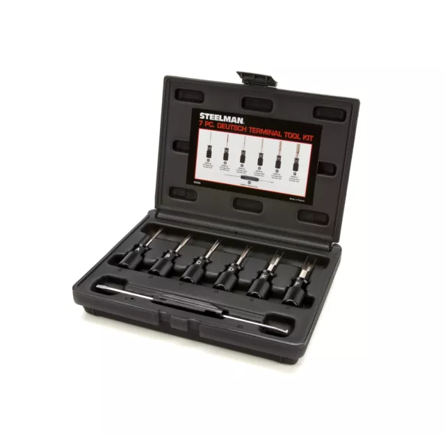 Steelman 7-Piece Deutsch Terminal Tool Kit for Auto Techs, Remove Terminal Bl...