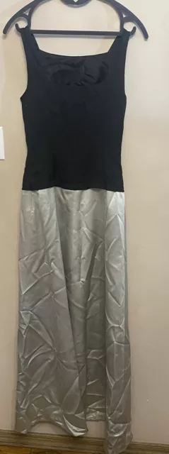VERA WANG Colorblock Evening Gown w. Bow detail, Long Evening Dress size 6
