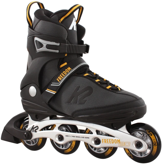 K2 INLINER INLINE Skates FREEDOM Inline Skate grey/yellow Fitness Skate EUR 159,90 - PicClick DE