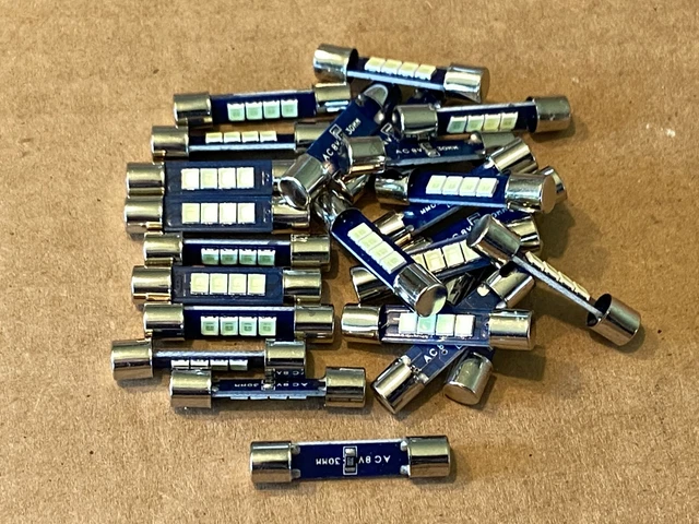 8 Fantastiche Lampadine Led Blu 8v Tipo Fusibile Per Pioneer Sx-737, Sx - Foto 10