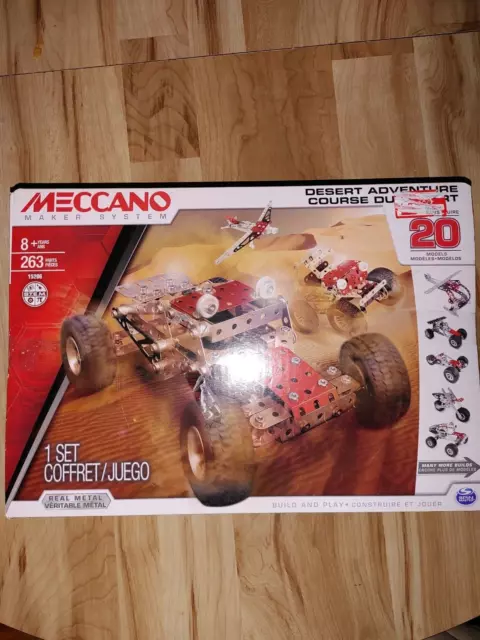 Meccano Maker System Desert Adventure Set Makes 20 Models Real Metal STEM