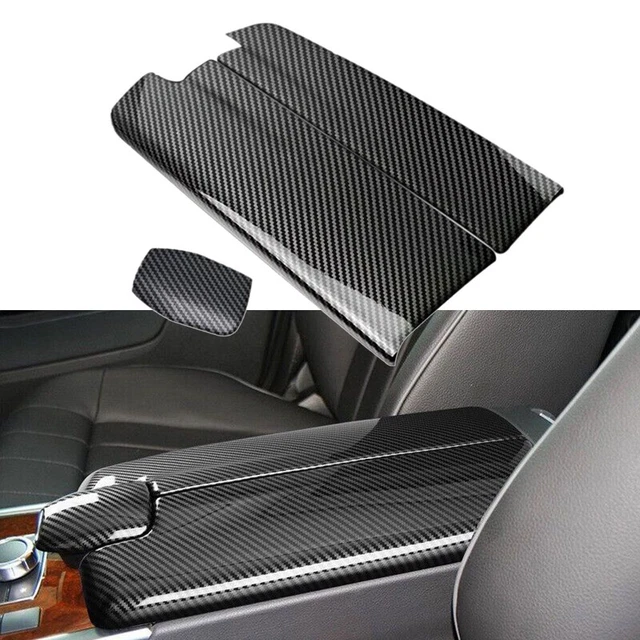 Cache Couvercle Accoudoir Central Carbone Pour BMW Série 3 E46 1998-2005 - Cuir Microfibre