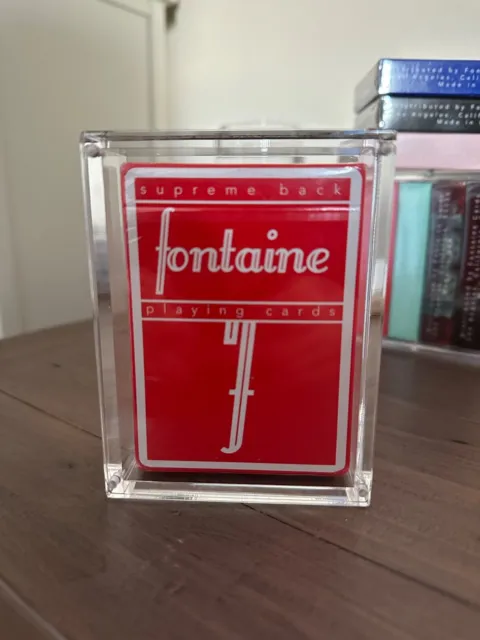 Original Red Fontaine Playing Cards Premiere Edition - Smudged Variation