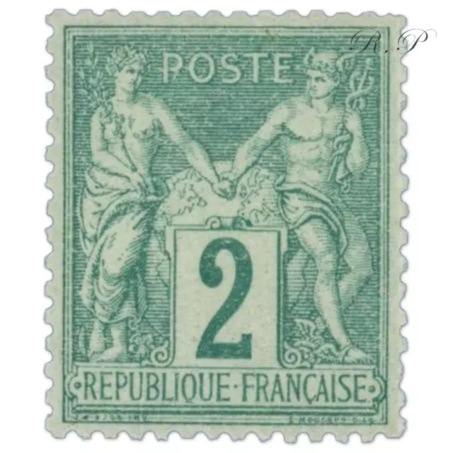 France Sage Yt 74, Timbre Neuf Sans Charnière - 1876