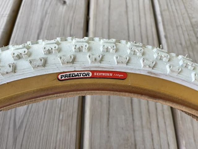 SCHWINN PREDATOR WHITE 20 x 2.125 SINGLE TIRE ORPHAN OLD SCHOOL BMX SCHWINN PREDATOR WHITE 20 x 2.125 SINGLE TIRE ORPHAN OLD SCHOOL BMX