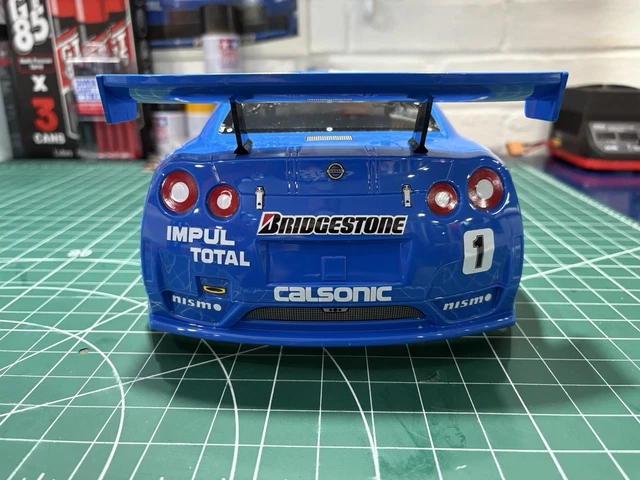 Custom Gtr R35 Rc TAMIYA NISSAN GTR R35 calsonic - TB Evo 3 Carbon Chassis - (58299 ...